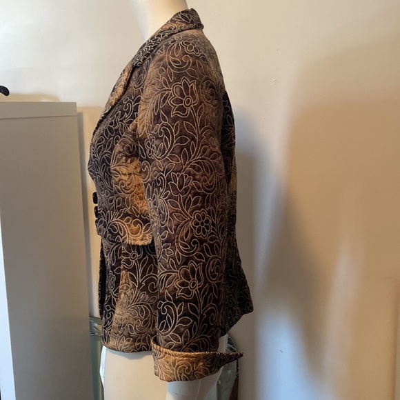 Tobias Plum Size 10 Slight shoulder padding Cotton Poly 3button - Picture 4 of 13